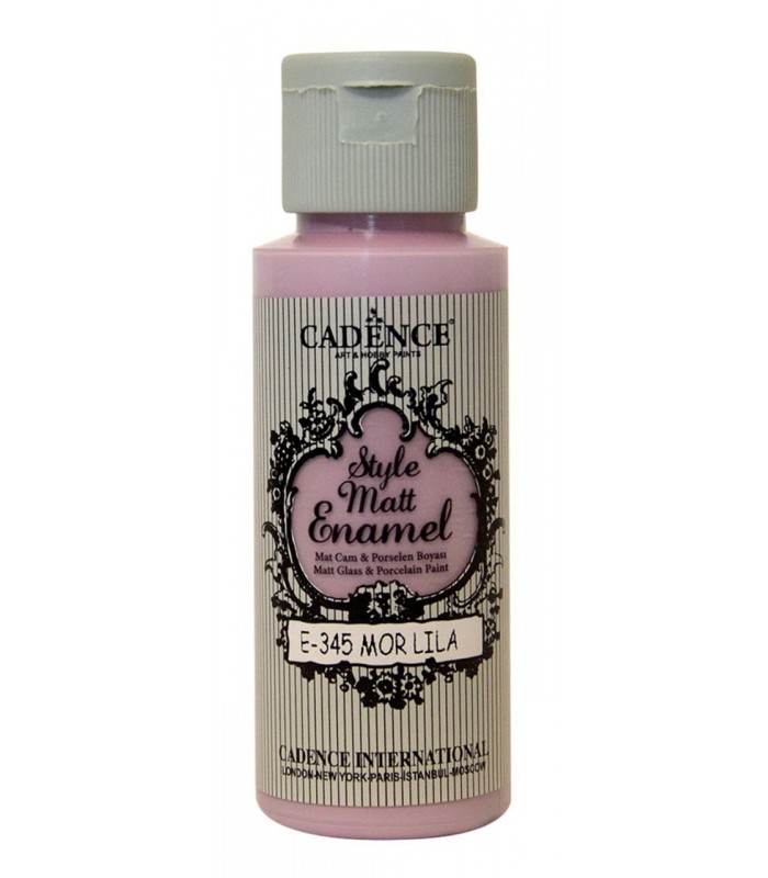 CADENCE Style Matt Enamel | Boja za staklo i porcelan | 345 Purple Lilac | 59ml
