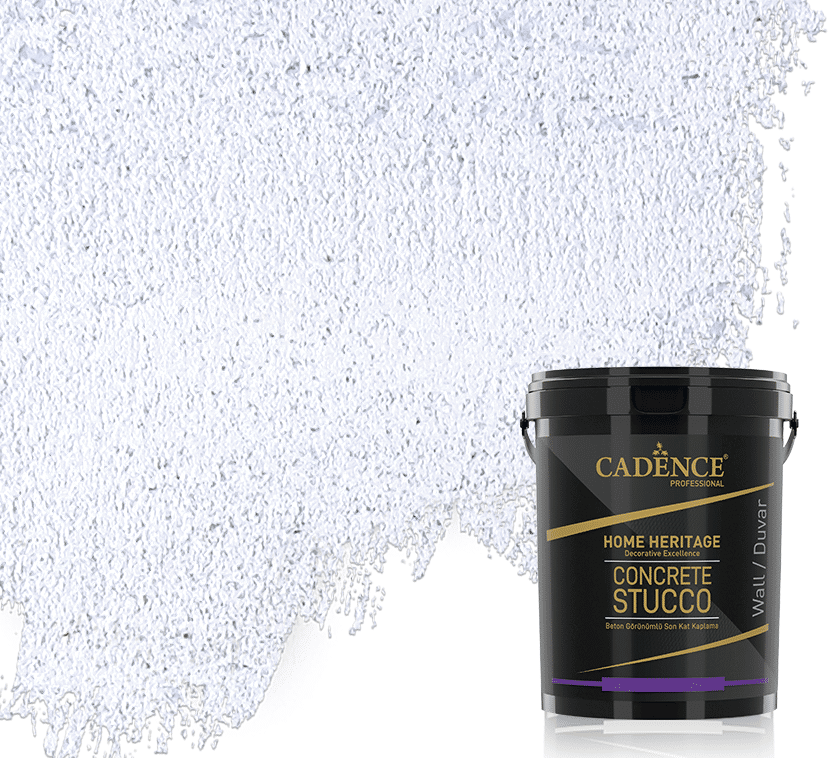 CADENCE Concrete Stucco Effect Paste | White - Thick grade | Krupna tekstura | 3kg