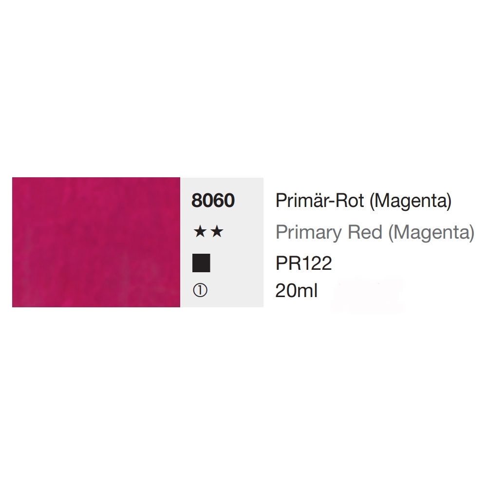 LUKAS STUDIO Gouache | Gvaš boja | 8060 Primary Red (Magenta) | 20ml
