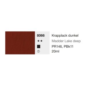 LUKAS STUDIO Gouache | Gvaš boja | 8066 Madder Lake deep | 20ml