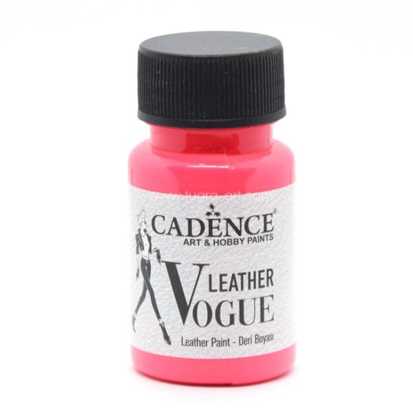 CADENCE | LEATHER VOUGE Metalik Boja za kožu i imitaciju kože | LVF-03 Phosphorus Pink | 50ml