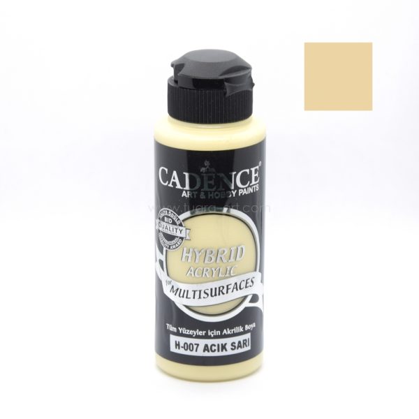 CADENCE | HYBRID Acrylic for Multisurfaces 120ml | H-007 Light Yellow