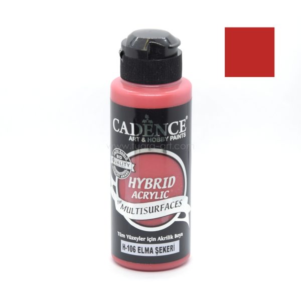 CADENCE | HYBRID Acrylic for Multisurfaces 120ml | H-106 Apple Candy