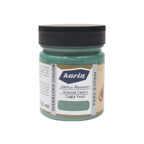 KARIN | Podloga-boja za ebru tehniku | Crepe Green | 105ml | Konzistencija paste – Uputstvo u opisu
