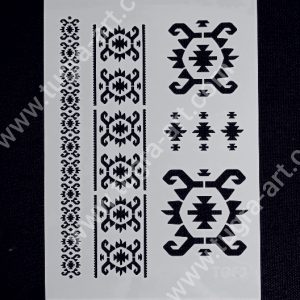 Šablon ©TUGRA | 29,7 x 21 cm | Motiv ćilima – TG 03