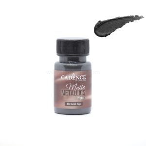 CADENCE Matte Metallic Akrilna Boja | MMB - 36 Black | 50ml