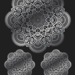 CADENCE Home Decor Rub-on Transfer | SREBRNI | 30 x 42 cm | HDSILVER - 03