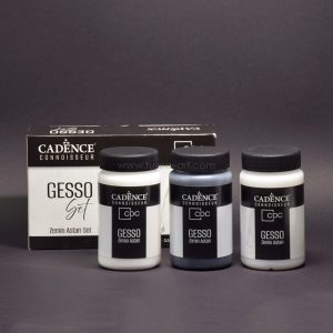 CADENCE Gesso SET | Bijeli - Crni - Transparentni | 3 x 250ml